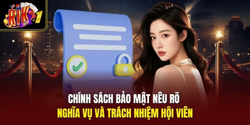 Chính sách bảo mật nêu rõ nghĩa vụ và trách nhiệm hội viên