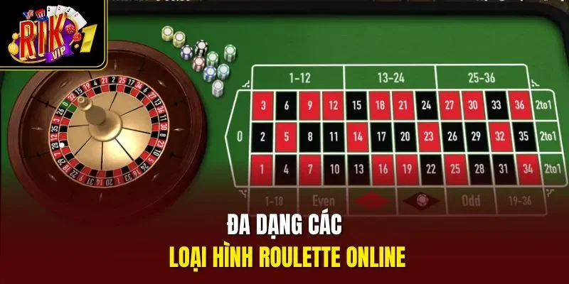 Đa dạng các loại hình roulette online